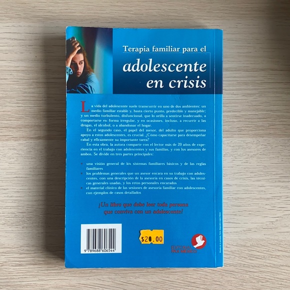 Libro: Terapia familiar para adolescente en crisis - Picture 2 of 3